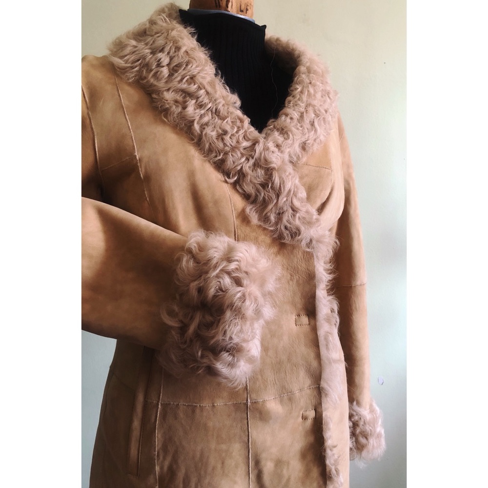 Calvin Klein Mongolian Fur Lambskin Long Coat